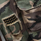 🩳 Pantalones cortos ✅ cargo de camuflaje con tachuelas de hombre estilo desgastado y comodidad en múltiples bolsillos | Look 🔥 rudo de streetwear