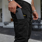 Pantalones de carga casuales con cordón para hombre