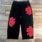 Jeans de Pierna Ancha con Flores Artísticas para Mujer
