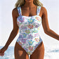 Bañador de una pieza con estampado moderno para mujer
