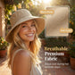Mujeres Bowknot ancho borde sombrero protector del sol