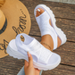 Sandalias de plataforma de malla transpirable para mujer