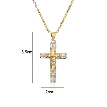 💫 ¡TIEMPO LIMITADO 50% DE DESCUENTO! ✨ Collar colgante de circonia en tono dorado – Brillante, elegante, llamativo ✨