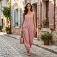 Jumpsuit Casual de Rayas para Dama con Tirantes Delgados