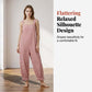 Jumpsuit Casual de Rayas para Dama con Tirantes Delgados