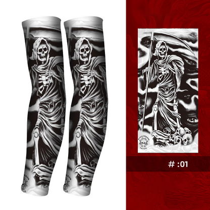 Manga refrescante para tatuajes, transpirable y con protección solar.