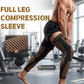 Manga de compresión extendida para la rodilla