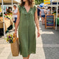 👗Vestido casual sin mangas para mujer con escote en V y volantes💚
