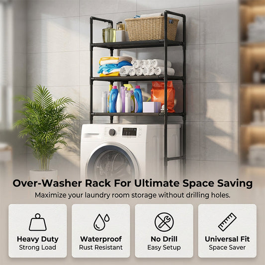 🔥¡ÚLTIMO DÍA DE OFERTA!❤️‍🔥Estantes Organizador Sin Taladros para Baño y Lavandería