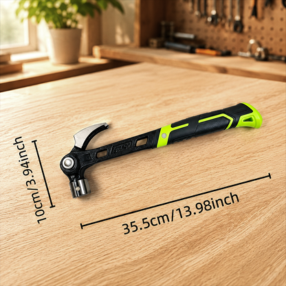 🔨💪 Martillo de Garra Multifuncional – Grado Industrial, Cabeza Forjada y Mango Ergonómico para Clavar, Extraer y Hacer Palanca sin Esfuerzo 🛠️✨
