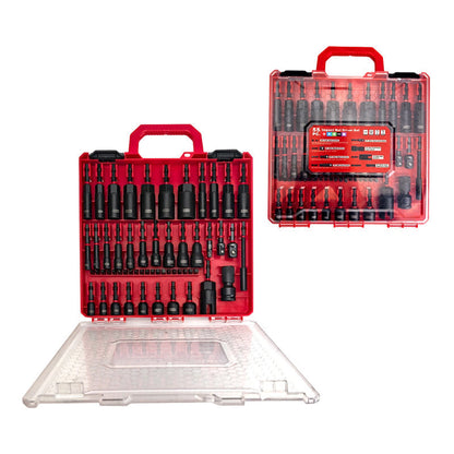 🧲🔩 Set de 55 Piezas Magnéticas para Impacto – Puntas y Dados Organizados, Agarre Fuerte y Cambio Rápido sin Caídas 🧰⚡