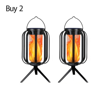 🏮☀️ Linterna Solar de Llama Parpadeante – Impermeable y encendido automático – Brillo cálido realista, perfecta para patios, jardines o caminos – sin necesidad de cableado 🌙