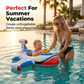 Flotador inflable con forma de avión para piscina para niños