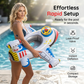 Flotador inflable con forma de avión para piscina para niños