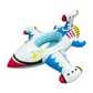 Flotador inflable con forma de avión para piscina para niños