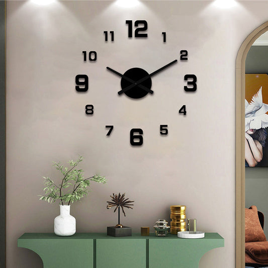 Juego de Reloj de Pared Acrílico Luminoso 3D DIY