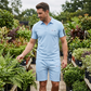 Conjunto de pantalones cortos de manga corta casual para hombres