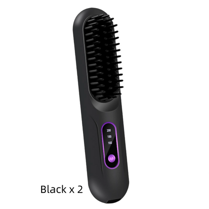 Peine alisador de cabello inalámbrico portátil