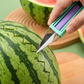 ✨ Da un paso más en la preparación de fruta: ¡el juego multifunción 3 en 1 con cuchara para bolas de melón y cuchillo para tallar! ✨