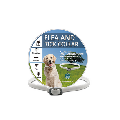 Collar repelente de parásitos para mascotas con aceites esenciales naturales