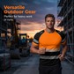 ⏰¡Oferta de Verano 50% OFF!!👕 Playera Deportiva de Bloques de Color Fluorescente para Hombre – Alta Visibilidad, Transpirable, Para Correr y Entrenar ✨