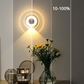 Luz nocturna inteligente LED con reloj y sensor de movimiento