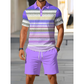 Conjunto de dos piezas para hombre: camisa y pantalones cortos