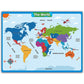 ⏳50% de descuento por tiempo limitado⏰Mapa mural didáctico de geografía para niños🗺️
