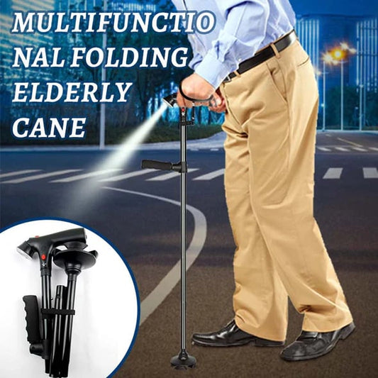 📢📢¡40% DE DESCUENTO!! ⏰Bastón plegable multifuncional para personas mayores🦯