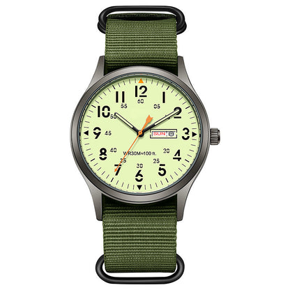 ⌚🔥 ¡50% DTO! Reloj Cuarzo Hombre – Doble Brillo Luminoso, Resistente 30M y Fecha 🕶️💧 ¡Por Tiempo Limitado!