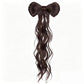 Coleta con lazo para un look glamuroso al instante