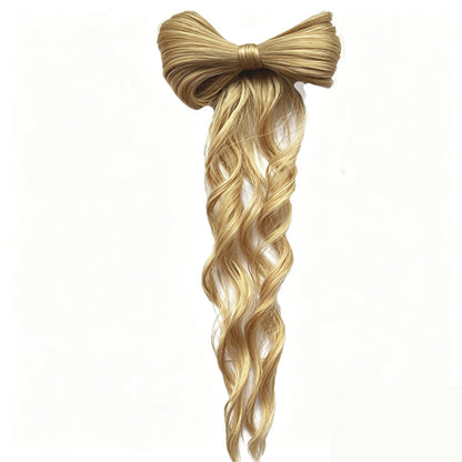 Coleta con lazo para un look glamuroso al instante