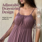 Vestido de tirantes finos con cordón ajustable para mujer