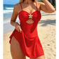 🌟🌊 Vestido de Baño con Estrella de Mar – Diseño Cutout, Favorecedor y Puro Encanto Veraniego 👙✨