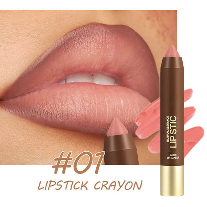 💄✨ Lápiz Labial Mate de Larga Duración – Color Intenso que No se Borra, Acabado Terciopelo y Comodidad Todo el Día 💋⏰