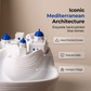 🐚🔑 Bandeja Cerámica Océano Azul y Blanco – Organiza tus Llaves con Estilo Costero y Decoración Artesanal 🌊✨