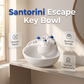🐚🔑 Bandeja Cerámica Océano Azul y Blanco – Organiza tus Llaves con Estilo Costero y Decoración Artesanal 🌊✨