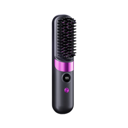 💇‍♀️🔋 Peine Alisador 3 en 1 Inalámbrico – Alisa, Peina y Moldea Sin Cables, Perfecto para Viajes y Retoques 🚗✨