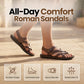 🏖️✨ Sandalias Romanas Hombre – Suela Súper Suave, Look de Gladiador y Máxima Comodidad para Playa y Ciudad 🌊👣