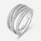 💍✨ Anillo Cruzado Multibanda Ajustable – Diseño Entrelazado, Cómodo y Perfecto para Cualquier Dedo 🤞💖