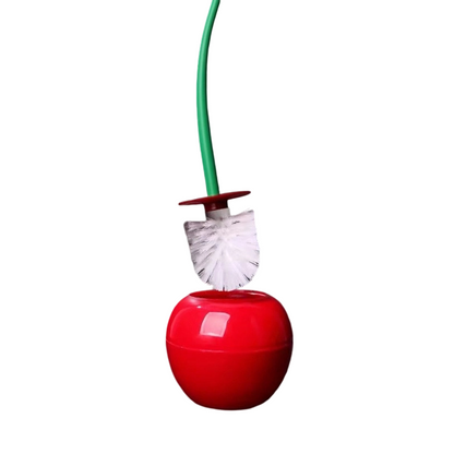 🍒✨ Escobilla de Baño Forma Cereza – Diseño Creativo, Limpieza Profunda y Decoración Divertida para tu WC 🛁💕