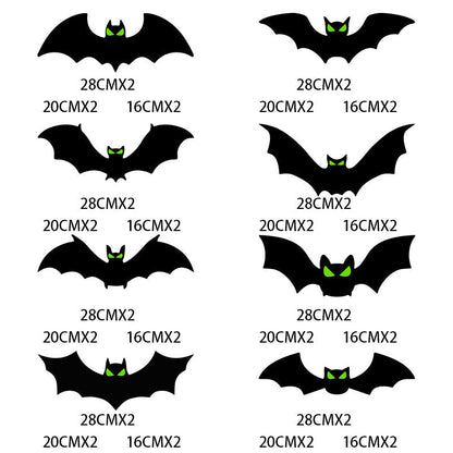 🦇✨ Set Pegatinas 3D Murciélagos Halloween – Efecto Realista, Adornos Espeluznantes para Paredes, Ventanas y Fiestas de Miedo 🎃👻