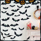 🦇✨ Set Pegatinas 3D Murciélagos Halloween – Efecto Realista, Adornos Espeluznantes para Paredes, Ventanas y Fiestas de Miedo 🎃👻
