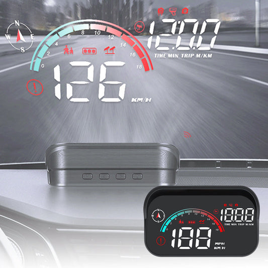 🚗🛰️ Pantalla HUD GPS para Coche – Velocímetro Digital, Proyección Nítida en el Parabrisas para Conducir Sin Desviar la Vista 👀✨