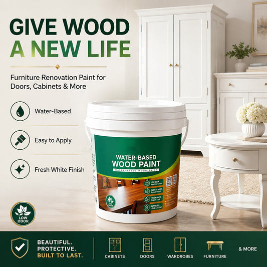 🪑💨 Pintura para Madera al Agua – Secado Rápido, Sin Olor Fuerte y Acabado Profesional para Muebles y Manualidades 🌿✨