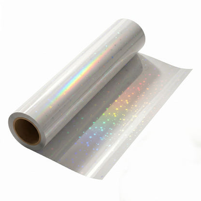 📢 40% OFF ⏰ Rollo Laminado Frío Autoadhesivo – Patrón Holográfico Brillante, Protege y Decora tus Manualidades ✨🎨
