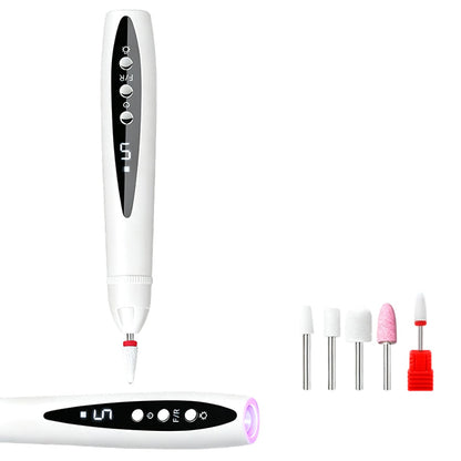 💅✨ Kit 2 en 1 Torno Uñas Eléctrico con Lámpara UV – Portátil, Sin Cables, Esmalte Permanente de Salón en Casa 💖🔋