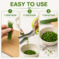 🌿✂️ Tijeras 5 Hojas Acero Inoxidable – Pica Hierbas, Cilantro y Albahaca en Segundos, Súper Afiladas y Sin Esfuerzo ⚡🌱
