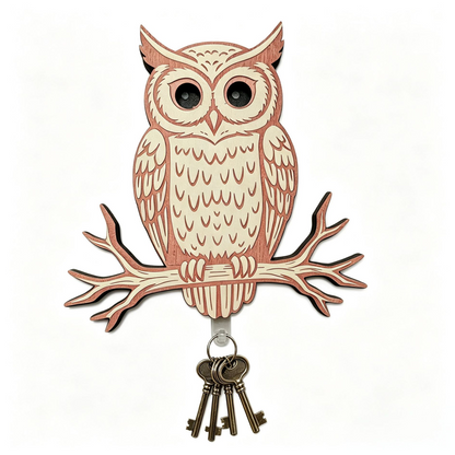 🦉🔑 Colgador Llaves Decorativo Búho – Organiza tu Entrada con Estilo, Enganche Firme y Look Mágico para el Hogar 🏠✨