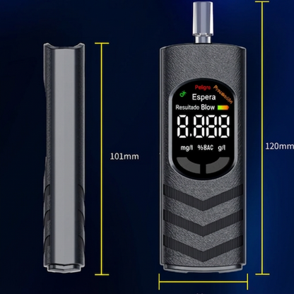 🍺🔊 Alcoholímetro Recargable con Voz – Pantalla LCD, Resultado Hablado al Instante y Seguridad Antes de Manejar 🚗✅